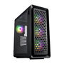 FSP CUT593P Torre ATX Negra - Caja de PC con 4 Ventiladores ARGB 140mm, Panel Frontal Magnético Intercambiable, Cristal Templado, Gestión de Cables, para RTX 40, Ref. POC0000204