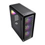 FSP CUT593P Torre ATX Negra - Caja de PC con 4 Ventiladores ARGB 140mm, Panel Frontal Magnético Intercambiable, Cristal Templado, Gestión de Cables, para RTX 40, Ref. POC0000204