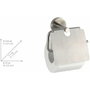 Wenko Portarrollos con tapa de acero inoxidable mate