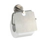 Wenko Portarrollos con tapa de acero inoxidable mate