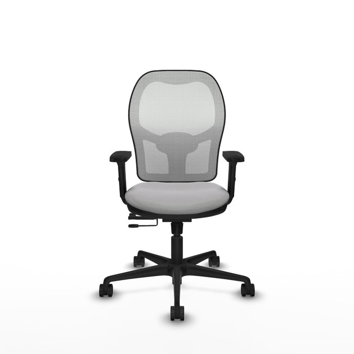 PIQUERAS Y CRESPO Silla de oficina Jorquera Sincro/Traslack Gris claro y Blanco