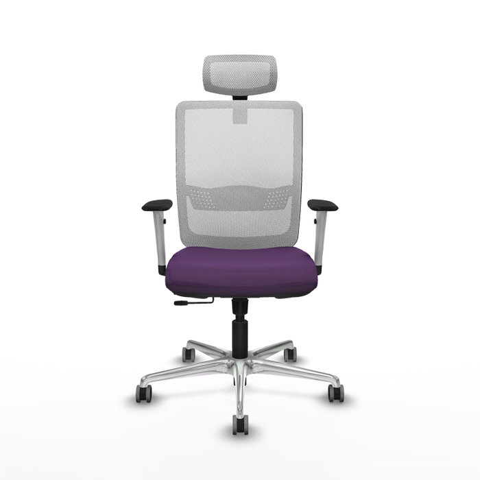 PIQUERAS Y CRESPO Silla de oficina Haches con mecanismo Sincro/Traslack Morado y Blanco PIQUERAS Y CRESPO Silla de oficina Haches con mecanismo Sincro/Traslack Morado y Blanco