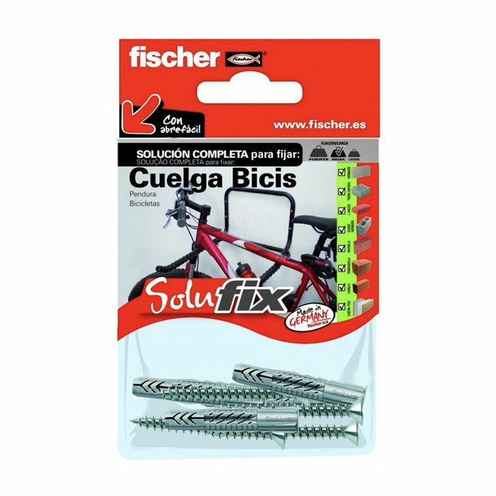 Fischer Kit fijación cuelga bicicletas Solufix 518779 Fischer Kit fijación cuelga bicicletas Solufix 518779