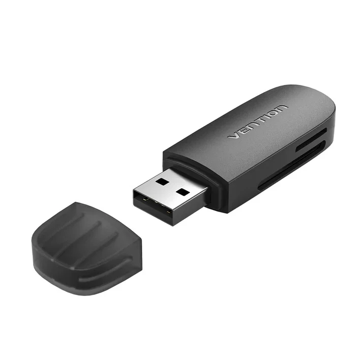 Vention Lector de Tarjetas Externo CLFB0 USB 3.2 Gen 1 (SD/TF 2 en 1) Negro, Hasta 512GB, Velocidad de 100 MB/s Vention Lector de Tarjetas Externo CLFB0 USB 3.2 Gen 1 (SD/TF 2 en 1) Negro, Hasta 512GB, Velocidad de 100 MB/s