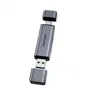 Vention CLFB0 Lector de Tarjetas Externo USB 3.0 SD y TF, Compatible con 512GB