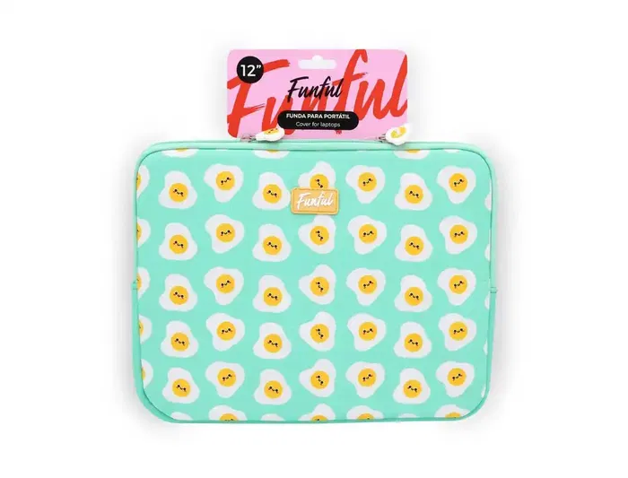 Wondee Funda para portátil 12' acolchada y universal, protege de golpes y arañazos, cierre cremallera, peso 226g