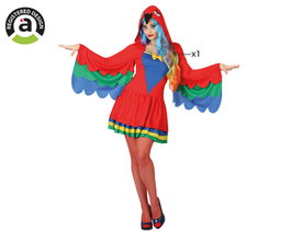 Disfraz Loro Mujer Adulto XL Multicolor