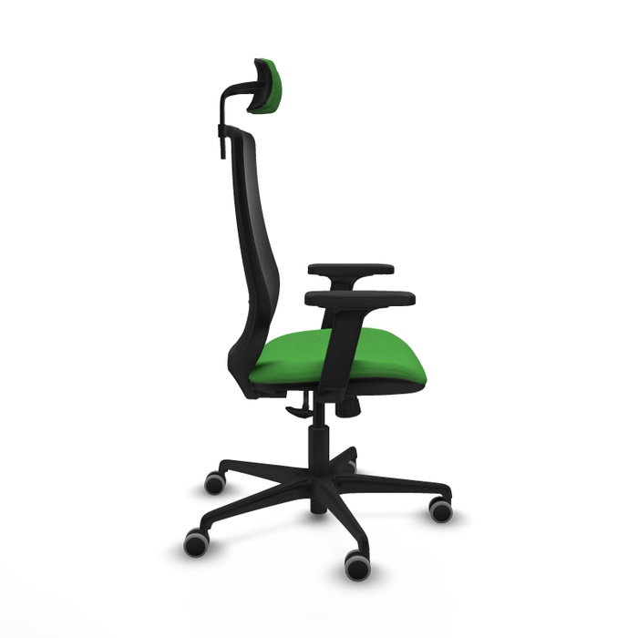 PIQUERAS Y CRESPO Silla de oficina Mardos con mecanismo Sincro, Verde y Negro