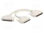 DeLOCK 67161 Adaptador Y-Kabel Splitter D-Sub 37 Pin beige