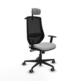 PIQUERAS Y CRESPO Silla de oficina Mardos Gris claro con mecanismo Sincro