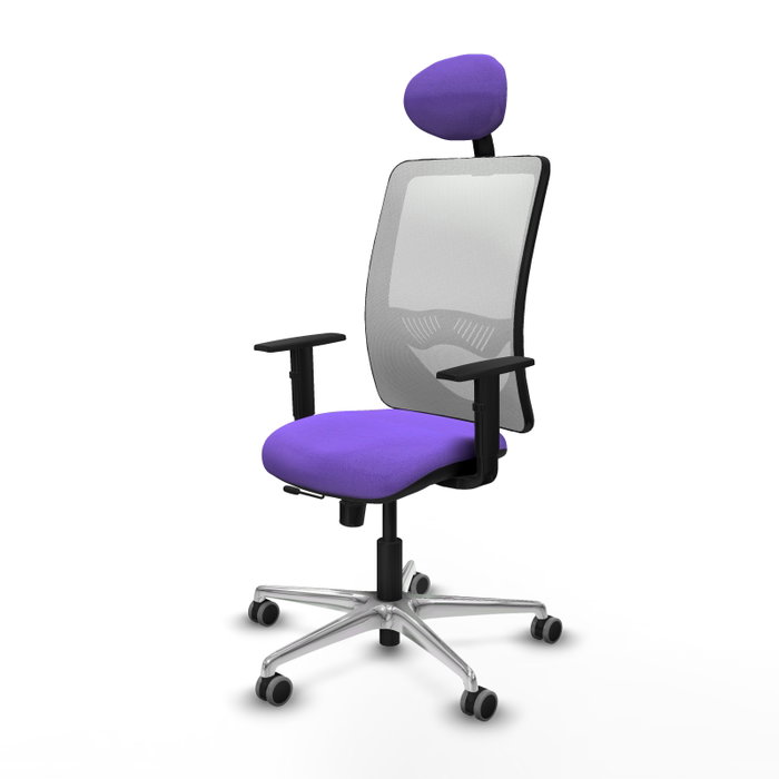 PIQUERAS Y CRESPO Silla de oficina Zulema con mecanismo Sincro/Traslack, Lila y Blanco PIQUERAS Y CRESPO Silla de oficina Zulema con mecanismo Sincro/Traslack, Lila y Blanco