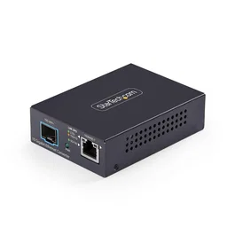 StarTech.com MCM10G6SSFP Convertidor de Medios 10 GbE Cobre a Fibra Negro