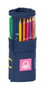 Benetton Plumier Enrollable 27 Pcs. Damero - Estuche con cierre de rollo para lápices y rotuladores, en español