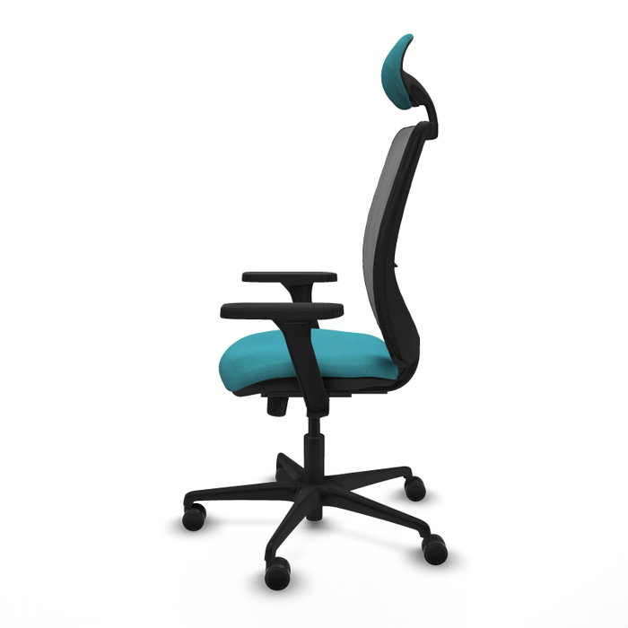 PIQUERAS Y CRESPO Silla de oficina Zulema con mecanismo Sincro, Turquesa y Gris PIQUERAS Y CRESPO Silla de oficina Zulema con mecanismo Sincro, Turquesa y Gris