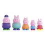 Deqube Peppa Pig 5 Figuras De Baño Familia 7-10cm Goma +12 Meses