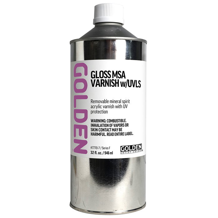Golden Gloss Msa Varnish con UVLS 946 ml Golden Gloss Msa Varnish con UVLS 946 ml