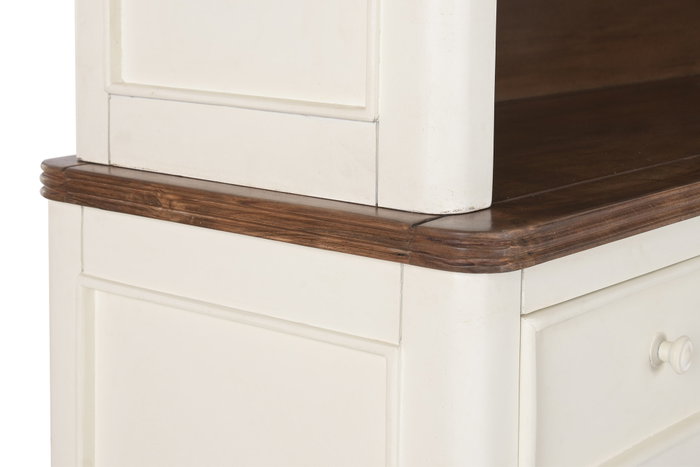 DKD Home Decor Vitrina Tradicional Crema Marron Oscuro Mango y MDF 150 x 190 x 45 cm con 6 cajones y 6 puertas DKD Home Decor Vitrina Tradicional Crema Marron Oscuro Mango y MDF 150 x 190 x 45 cm con 6 cajones y 6 puertas