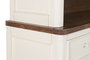 DKD Home Decor Vitrina Tradicional Crema Marron Oscuro Mango y MDF 150 x 190 x 45 cm con 6 cajones y 6 puertas