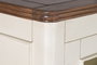 DKD Home Decor Vitrina Tradicional Crema Marron Oscuro Mango y MDF 150 x 190 x 45 cm con 6 cajones y 6 puertas