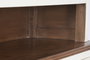 DKD Home Decor Vitrina Tradicional Crema Marron Oscuro Mango y MDF 150 x 190 x 45 cm con 6 cajones y 6 puertas