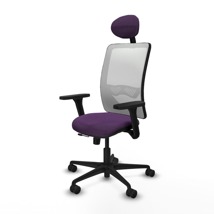 PIQUERAS Y CRESPO Silla de oficina Zulema Morado y Blanco