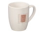 VESSIA Taza de Porcelana Love 350ml Blanco-Rosa