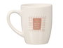 VESSIA Taza de Porcelana Love 350ml Blanco-Rosa