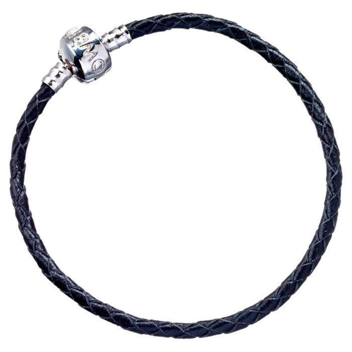 THE CARAT SHOP Pulsera de Cuero Negra Talla 19 CM Inspirada en Harry Potter THE CARAT SHOP Pulsera de Cuero Negra Talla 19 CM Inspirada en Harry Potter