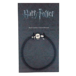 THE CARAT SHOP Pulsera cuero Harry Potter negra