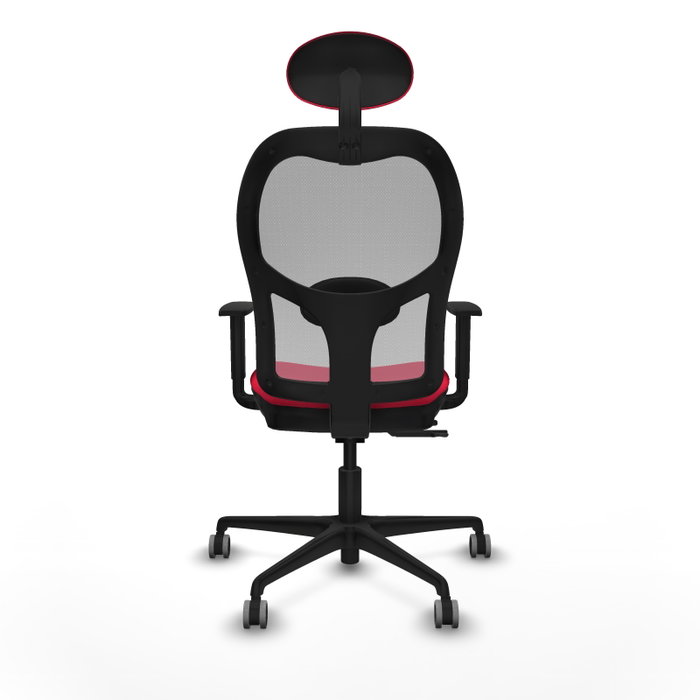 PIQUERAS Y CRESPO Silla de oficina Jorquera Rojo/Gris con mecanismo Sincro/Traslack PIQUERAS Y CRESPO Silla de oficina Jorquera Rojo/Gris con mecanismo Sincro/Traslack