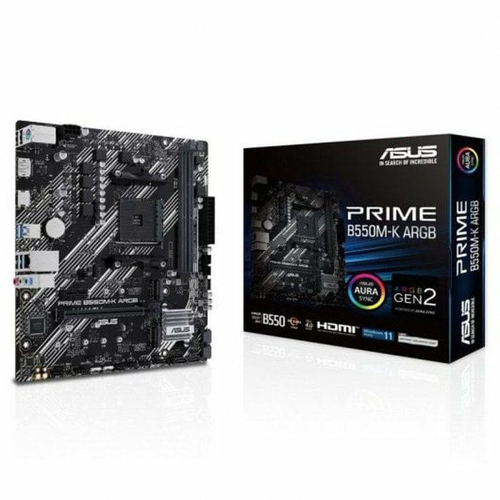 Asus PRIME B550M-K ARGB Micro ATX AMD AM4 DDR4 Asus PRIME B550M-K ARGB Micro ATX AMD AM4 DDR4