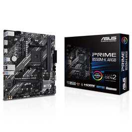 Placa base asus am4 prime b550m-k argb