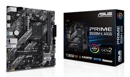 Asus PRIME B550M-K ARGB, Placa Base AMD B550, Socket AM4, micro ATX, 2 x M.2, HDMI 2.1, DisplayPort 1.4, Audio 7.1, Gigabit LAN, 64 GB DDR4