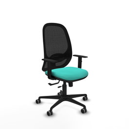 PIQUERAS Y CRESPO Silla de oficina Cilanco Turquesa y Negro