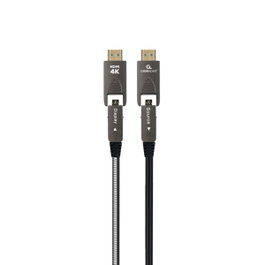 GEMBIRD Cable HDMI AOC Serie Blindada 10m HDMI Type-A/Type-D Negro