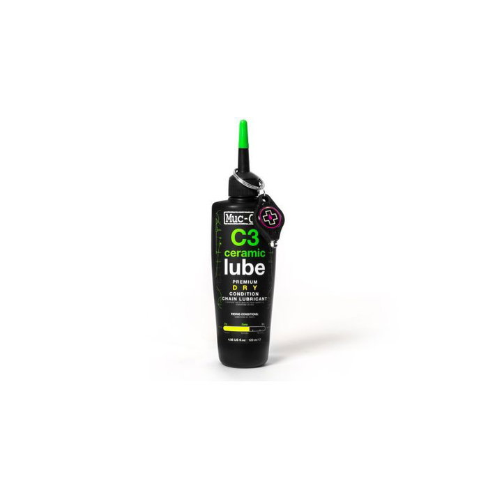 Muc-Off C3 Lubricante de Cadena de Cerámica Seca 1000ml - Protección Total para Carretera, MTB y Ciclocross