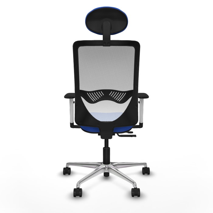 PIQUERAS Y CRESPO Silla de oficina Zulema con mecanismo Sincro/Traslack, Azul y Blanco PIQUERAS Y CRESPO Silla de oficina Zulema con mecanismo Sincro/Traslack, Azul y Blanco