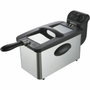 Continental Edison Freidora FR3IN2 de acero inoxidable, 3 L, 2000W