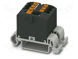 PHOENIX CONTACT PTFIX 6/6X2,5-NS35A BK conector de carril 24A 690V