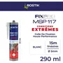 Bostik Fixpro MSP 117 Adhesivo Sellador para Condiciones Extremas Interior/Exterior Blanco Cartucho 290 ml