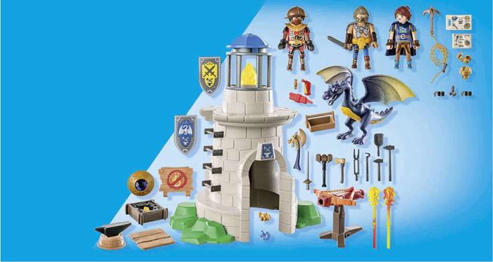 PLAYMOBIL Torre de caballeros con herrero y dragón Novelmore 71483 PLAYMOBIL Torre de caballeros con herrero y dragón Novelmore 71483