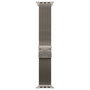 Apple MGHP4ZM/A Titan Milanaise Armband en Titanio para Apple Watch 44/45/46/49 mm, Color Natural, Tamaño de Banda M (155-185 mm)