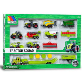 Molto Set de 16 Tractores de Metal, Escala 1:64, Juguetes de Colección
