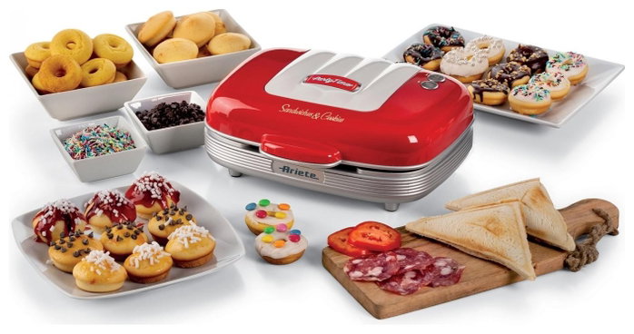 Ariete Sandwichera, Donuts y Cupcakes Party Time Roja Ariete Sandwichera, Donuts y Cupcakes Party Time Roja