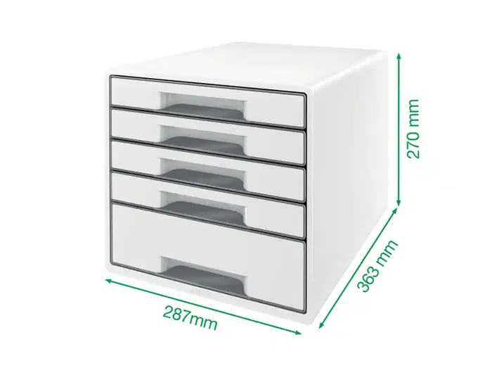 Cajón Archivador Leitz WOW CUBE Negro