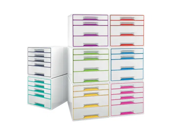 Cajón Archivador Leitz WOW CUBE Negro