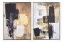 DKD Home Decor Set de 2 Cuadros de Lienzo Abstracto 100x4,5x140 cm