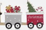 DKD Home Decor Tren de Navidad Tradicional Natural Rojo 38 x 16.5 x 2 cm (6 Unidades)