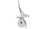 DKD Home Decor Figura Ratón Blanco Gris Poliéster 17 x 36 x 17 cm
