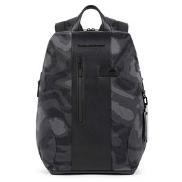 Brief 2, Nailon y cuero, Mochila de tela, Camor, Compartimento para portátil y iPad, CA5478BR2, Para hombres, 30 x 41 x 13 cm